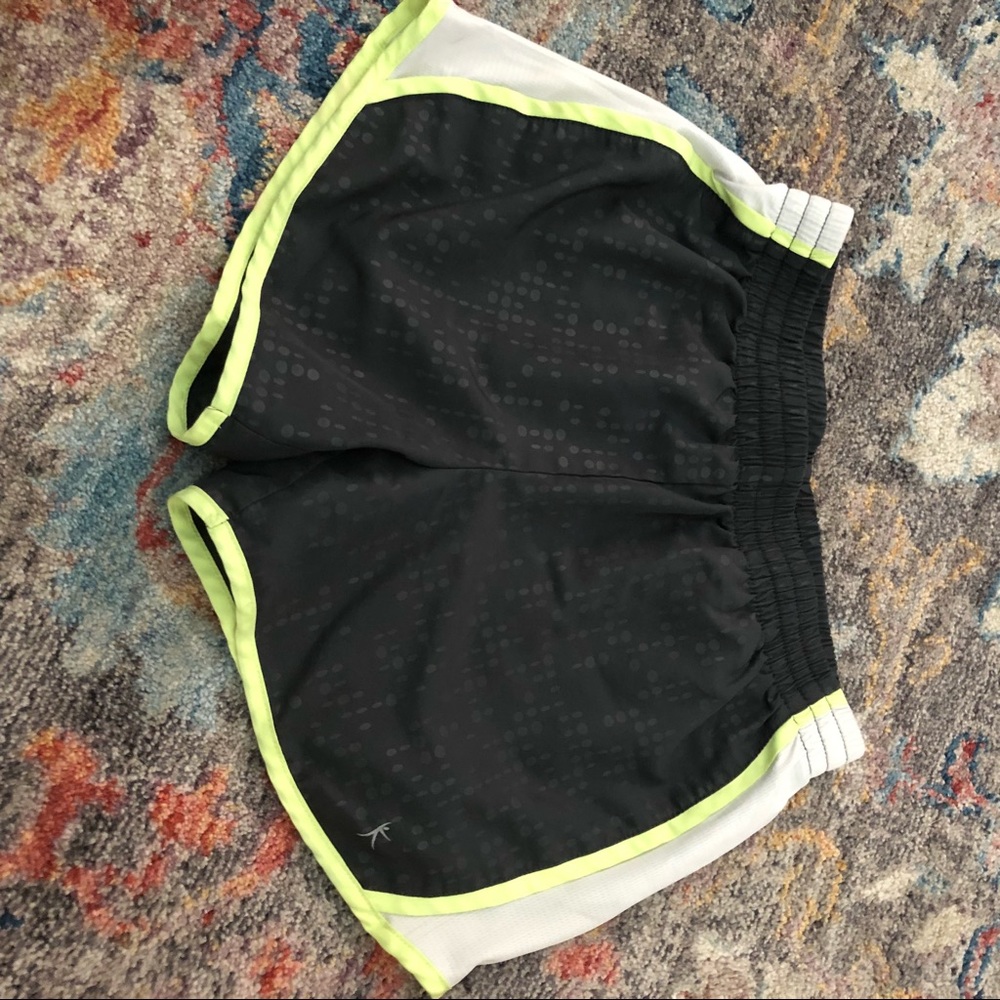 Women’s grey & green athletic shorts